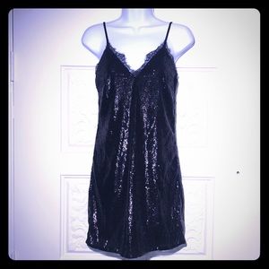 H & M Women’s New Sequin Black Dress 2